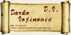 Darko Vojinović vizit kartica